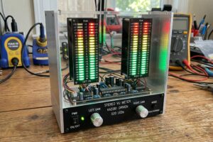 KA2281 ile Stereo Vu Metre Devresi 520 Led