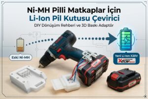 Ni-MH Pilli Matkaplar İçin Lion Pil Kutusu Çevirici
