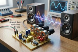 Opamplı Stereo Ton Kontrol Devresi