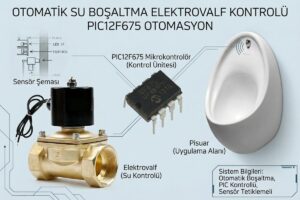 Otomatik Su Boşaltma Elektrovalf Kontrolü PIC12F675 Otomasyon