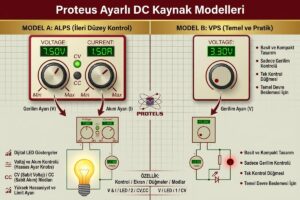 Proteus Ayarlı DC Kaynak Modelleri