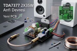 TDA7377 2X35W Anfi Devresi Yeni PCB
