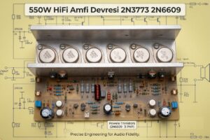 550W HiFi Amfi Devresi 2N3773 2N6609