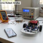 Arduino Uno Robot Araba NRF24L01 HC-12 Joystick HC-05 Bluetooth Kontrol