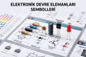 Elektronik Devre Elemanları Sembolleri ve Temel Elektronik Posterleri
