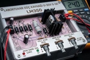 Laboratuvar Güç Kaynağı 0-30V 0-3A LM350