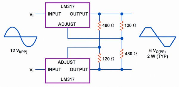 lm317 ac voltaj regulator devresi