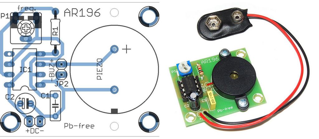 ne555 mosquito repellent ultrasonic circuit piezo transducer
