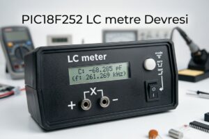 PIC18F252 LC metre Devresi