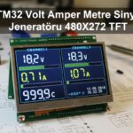 STM32 Volt Amper Metre Sinyal Jeneratörü 480X272 TFT