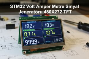 STM32 Volt Amper Metre Sinyal Jeneratörü 480X272 TFT