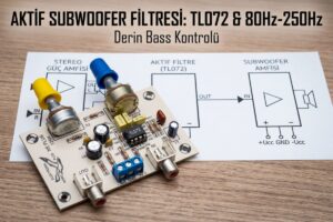 Aktif subwoofer filtresi 80Hz-250Hz TL072