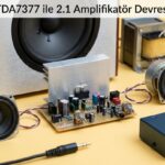 TDA7377 ile 2.1 Amplifikatör  Devresi