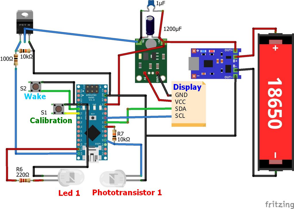 18650 battery powered arduino coin counting piggy bank wiring diagram