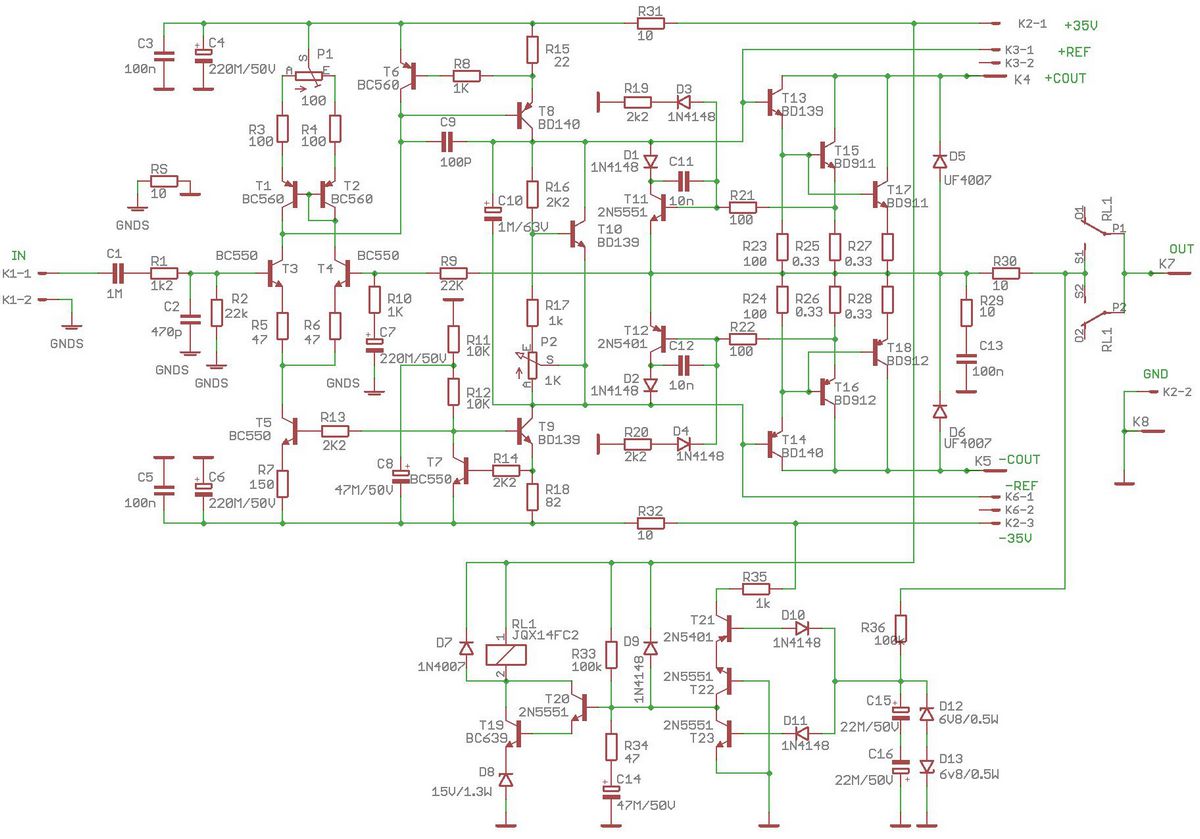 5 class h ab power supply diagram
