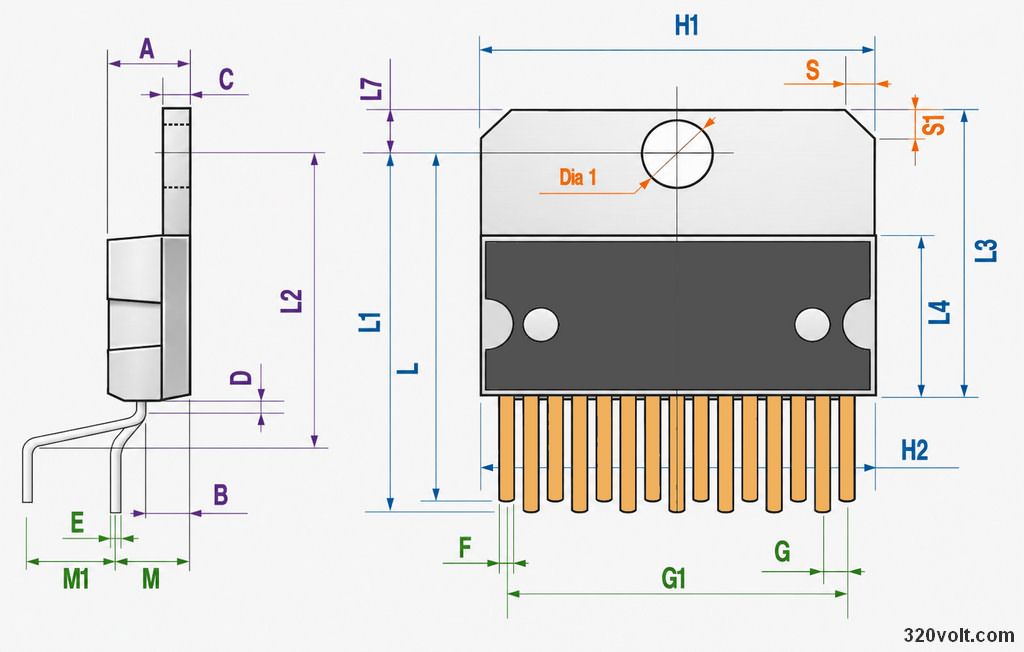 6 tda7294 datasheet multiwatt15 v vertical