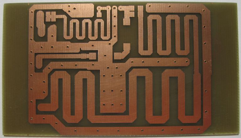 6 watt rf amplifier top face pcb microstrip traces