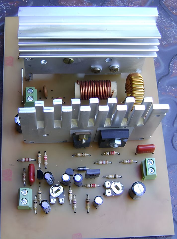 irfp150 40 meter am transmitter circuit 7 mhz crystal oscillator discrete transistor rf driver
