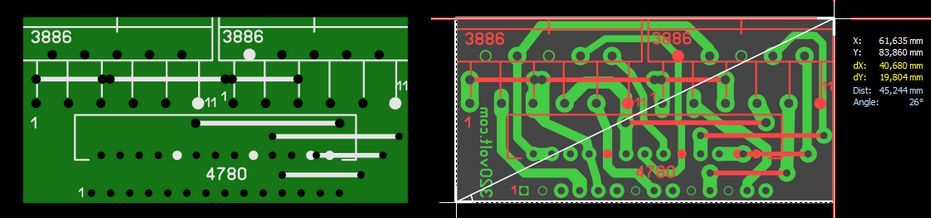 lm4780 to lm3886 adapter pcb