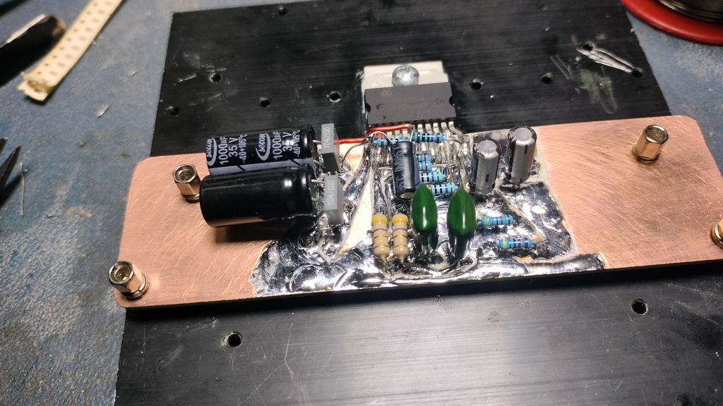 TDA7265 Hi-Fi Amplifikatör (TDA7292 TDA7269) Stereo Mono Köprü 4 pcb layout designed tda7265 tda7292 tda7269
