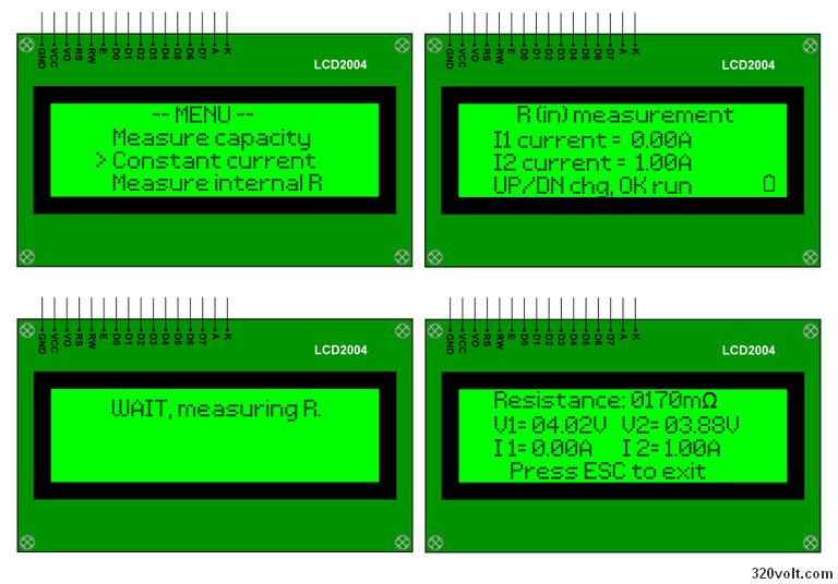 4 measuring internal resistance 18650 battery arduino