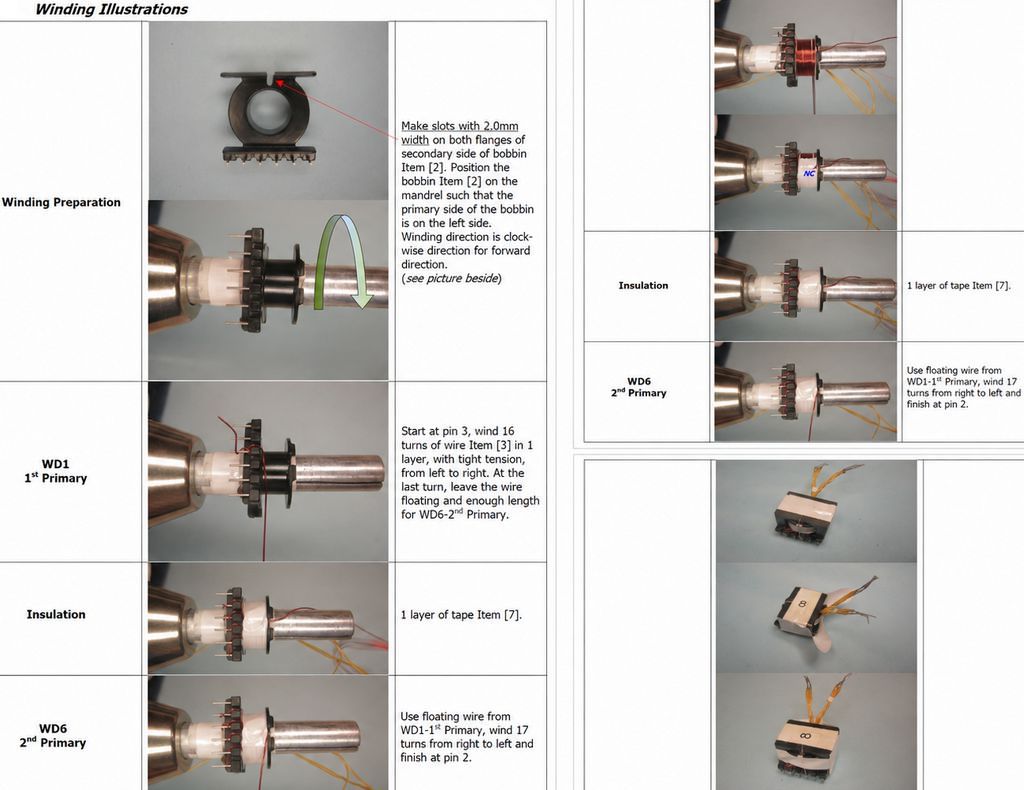 flyback transformer winding illustrated guide