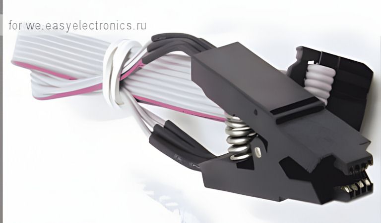 minpro programming cable test clip connection uses additional connector