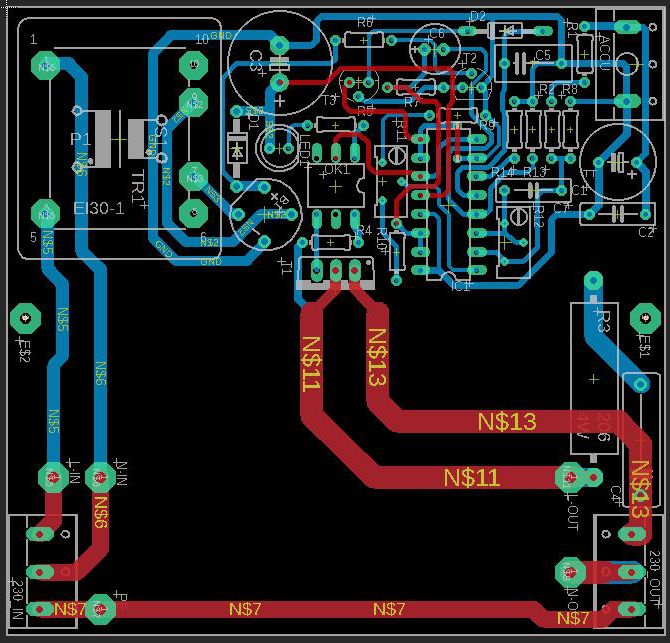 pcb layout photovoltaic excess energy router