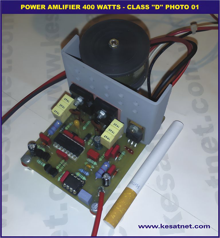 the class d 400w amplifier circuit delivers high output power using efficiently operating mosfets